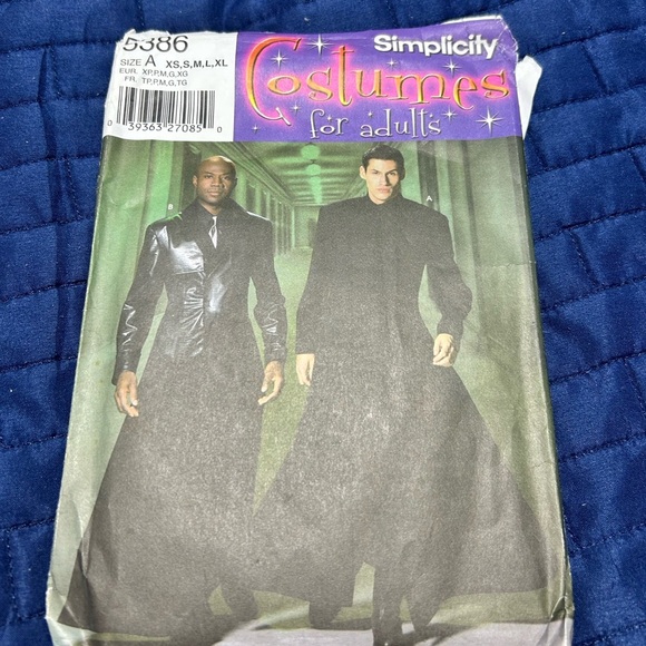 Simplicity 5386- duster coat- the matrix duster- uncut s to xl - Picture 1 of 7